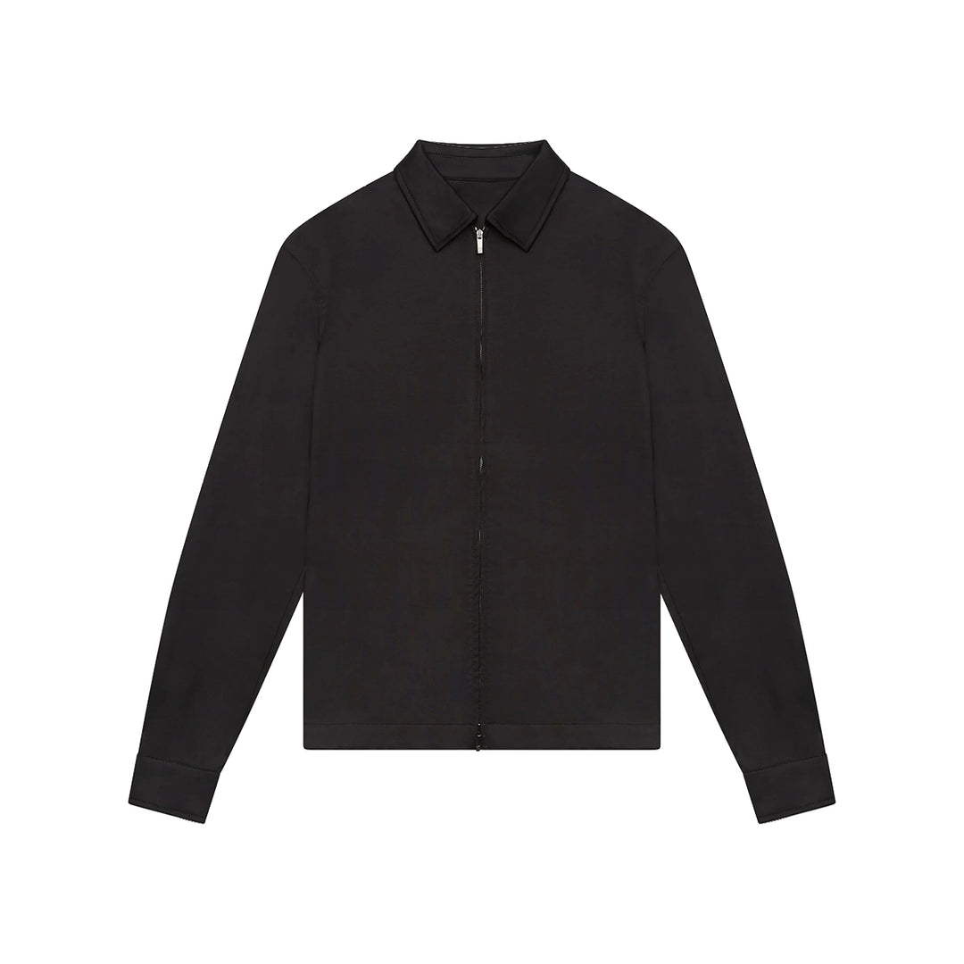 VALENZA - HEAVY SUPIMA OVERSHIRT BLACK