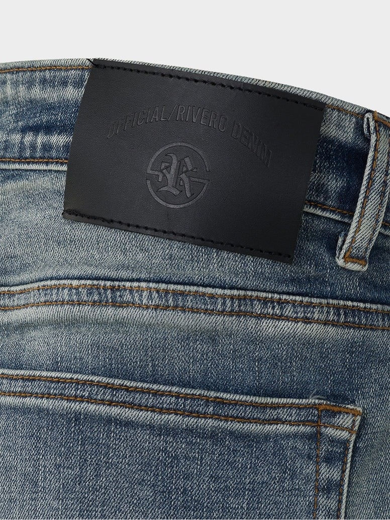 RIVERO - BUTTON RIPPED DENIM JEANS – Concept R
