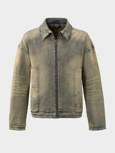 EmbossedDenimJacketFront