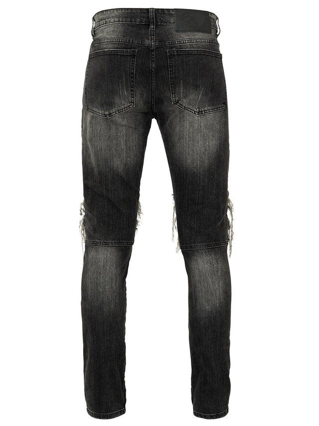 RIVERO - ZIP DENIM JEANS BLACK – Concept R